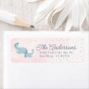 Search for pink whale return address labels Ocean