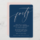 Search for blush and navy invitations Modern