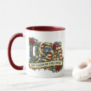 Search for fourth of july mugs Red white and blue