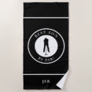 Search for golfer beach towels Black