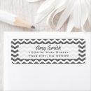Search for grey chevron return address labels White