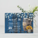 Search for sunflower sweet 16 invitations Country