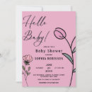 Search for abstract baby shower invitations Flowers