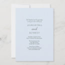 Search for blue flower border wedding invitations Botanical