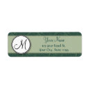 Search for teal green return address labels Emerald