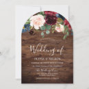 Search for wood arch wedding invitations Floral