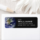 Search for planet earth return address labels Universe