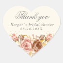 Search for brown and gold wedding stickers Thank you