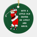 Search for golfing christmas tree decorations Golfer