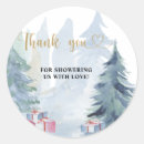 Search for christmas thank you stickers Winter