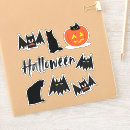 Search for bat illustration stickers Black cat