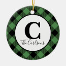 Search for green buffalo plaid christmas decor Traditional