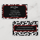 Search for cow print business cards Black and white