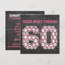 Search for chalkboard 60th birthday invitations Sixtieth