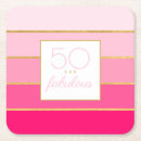 Search for happy 50th birthday coasters Elegant