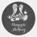 Search for seahorse wedding stickers Tropical