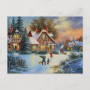 Search for scenery christmas cards Red