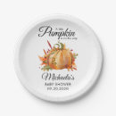 Search for rustic baby shower plates A little pumpkin