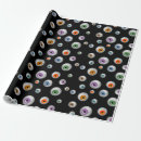 Search for eyeball wrapping paper Black