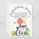 Search for skunk birthday invitations Cute