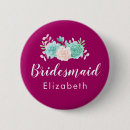 Search for wedding bouquet badges Bridesmaid