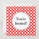 Search for red and white polka dot invitations Dots