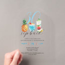 Search for adult pool party invitations Blue