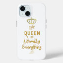 Search for queen crown iphone cases White
