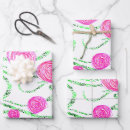 Search for pink floral wrapping paper Pink and green