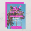 Search for tropical 21st birthday invitations Summer