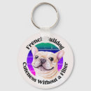 Search for funny french bulldog key rings Dog lover