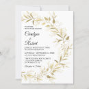 Search for gold leaf invitations Wreath