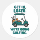 Search for retro golfer stickers Golfgame