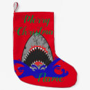 Search for fishing christmas stockings Shark