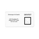 Search for dental return address labels Tooth
