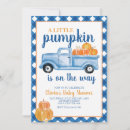 Search for blue truck baby shower invitations Watercolor