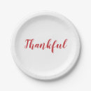 Search for thanksgiving paper plates Thankful