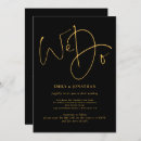 Search for golden wedding invitations Elegant