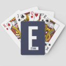 Search for monogrammed playing cards Minimalist