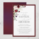 Search for first birthday christening invitations Watercolor