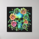 Search for floral skull canvas prints Flowers