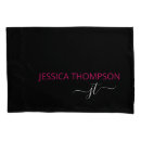 Search for script pillowcases Hot pink