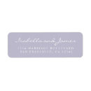 Search for lavender wedding return address labels Modern typography