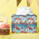 Search for vintage birthday wrapping paper Red