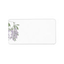 Search for purple floral wedding return address labels Foliage