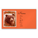 Search for bear business cards Cub
