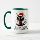 Search for cat decoration mugs Santa