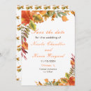 Search for leaves wedding save the dates Autumn