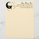 Search for moon and stars stationery paper Fantasy