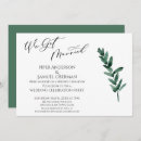 Search for green leaves invitations Botanical